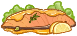 /로얄 허니갈릭 살몬 trickcal food